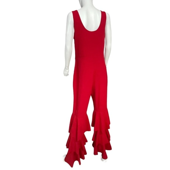 Women’s Red Raffle Leg Sleeveless Jumpsuit
New - Picture 5 of 7